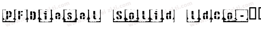 PFDiesel Solid ldCo字体转换